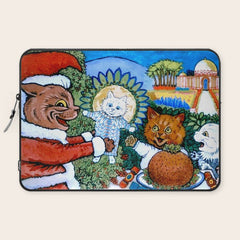 Christmas Gift' Louis Wain Vintage Cat Laptop Sleeve