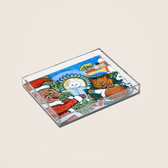 Christmas Gift' Louis Wain Vintage Cat Acrylic Tray