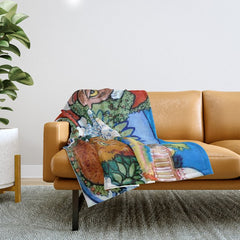 Christmas Gift' Louis Wain Vintage Cat Throw Blanket
