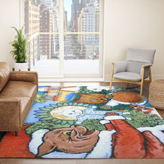 Christmas Gift' Louis Wain Vintage Cat Rug