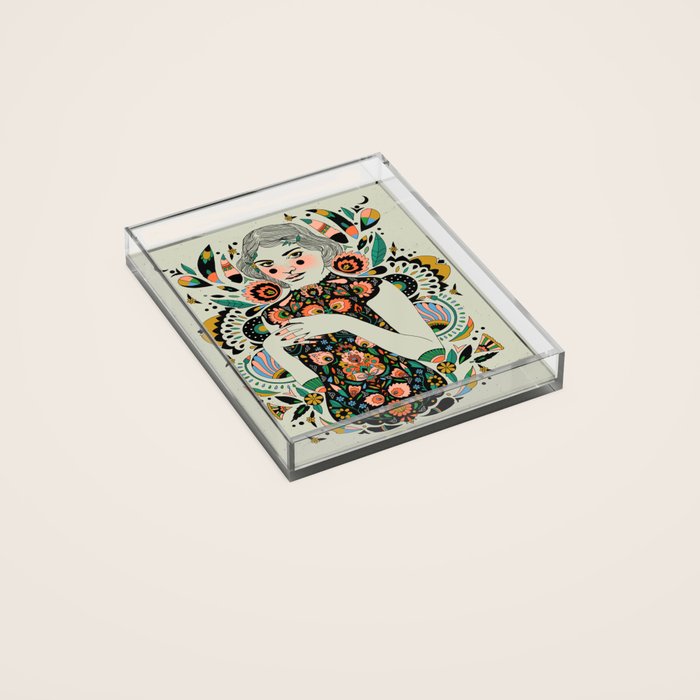 A Future Bright Acrylic Tray