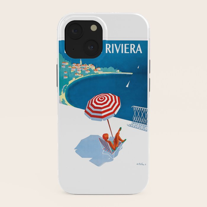 1954 FRENCH RIVIERA Travel Poster iPhone Case