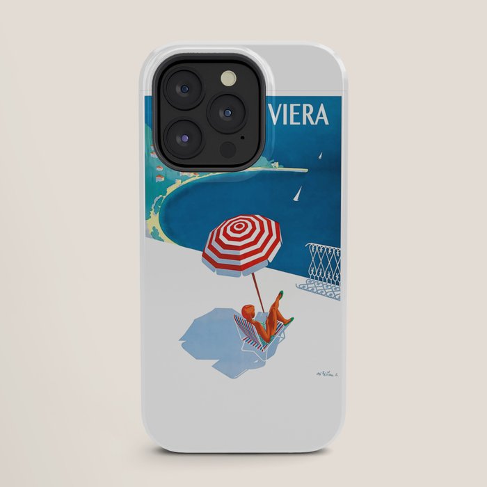 1954 FRENCH RIVIERA Travel Poster iPhone Case