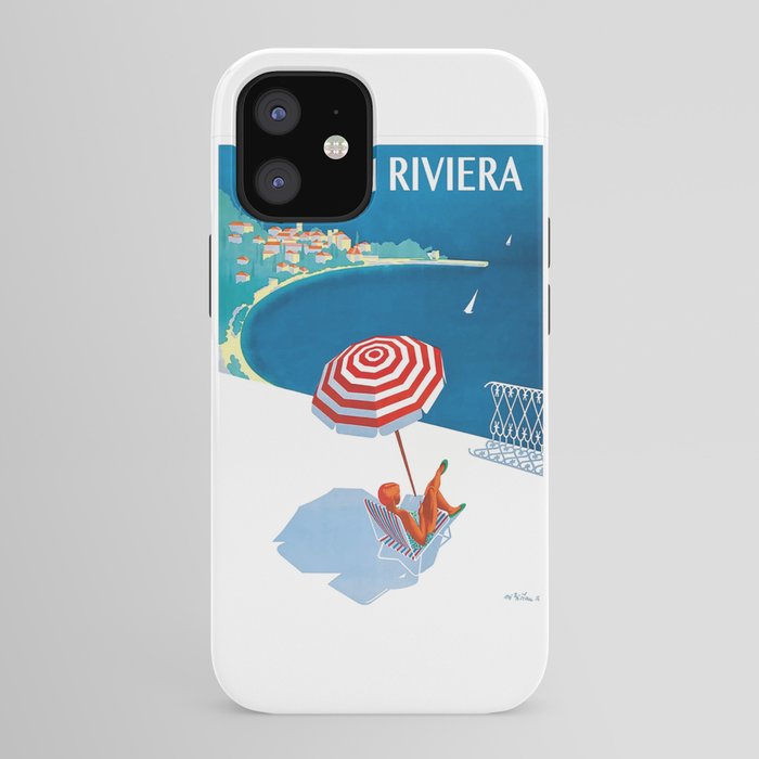 1954 FRENCH RIVIERA Travel Poster iPhone Case