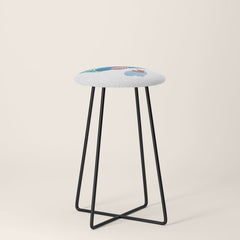 1954 FRENCH RIVIERA Travel Poster Stool