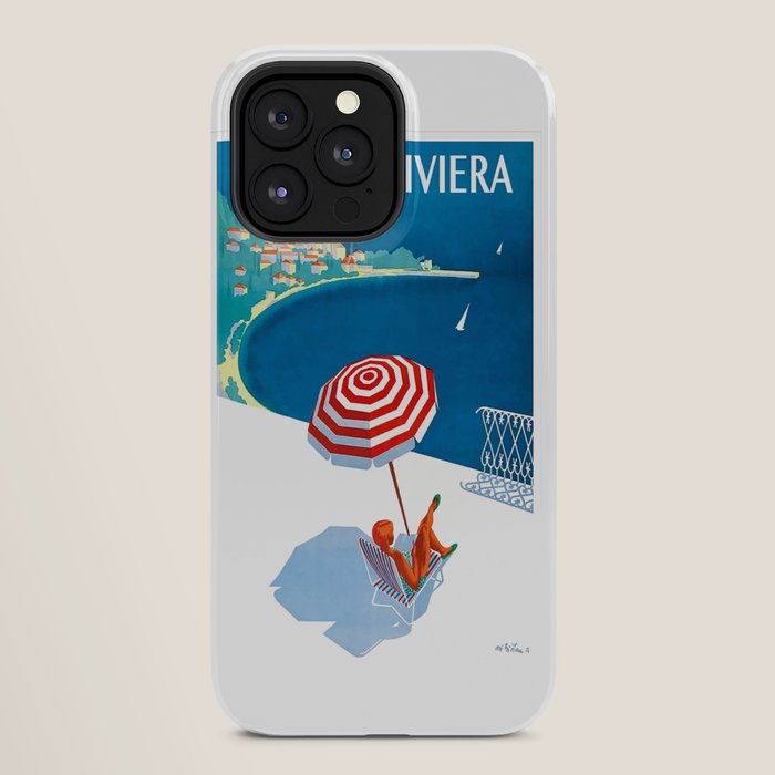 1954 FRENCH RIVIERA Travel Poster iPhone Case