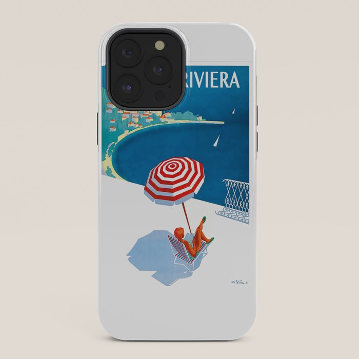 1954 FRENCH RIVIERA Travel Poster iPhone Case