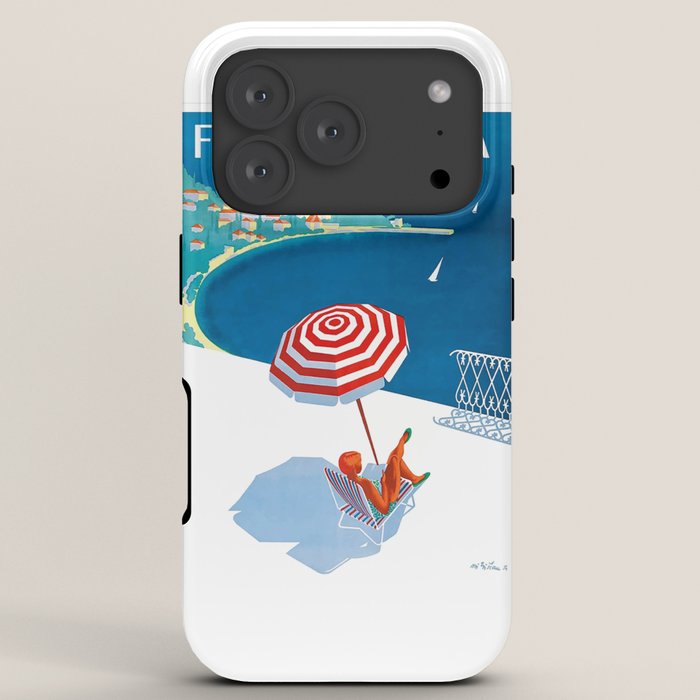 1954 FRENCH RIVIERA Travel Poster iPhone Case