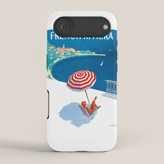 1954 FRENCH RIVIERA Travel Poster iPhone Case