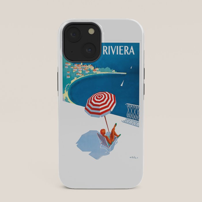 1954 FRENCH RIVIERA Travel Poster iPhone Case