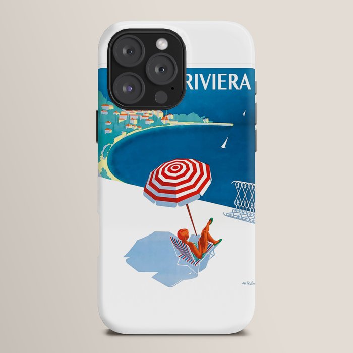 1954 FRENCH RIVIERA Travel Poster iPhone Case