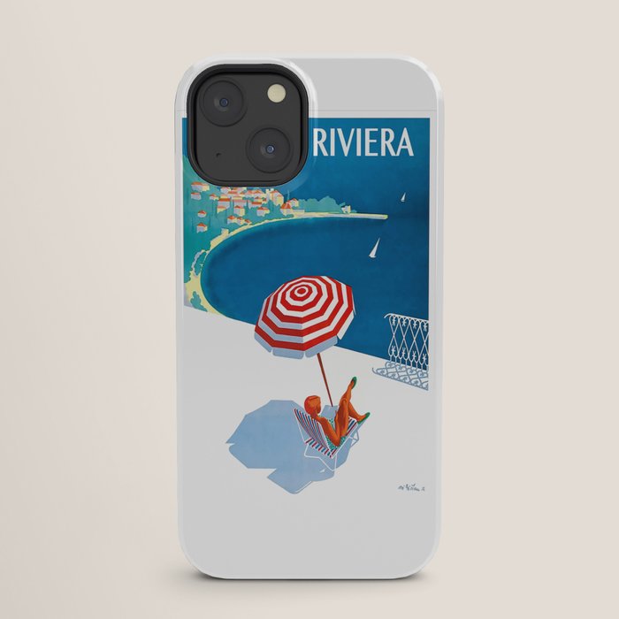 1954 FRENCH RIVIERA Travel Poster iPhone Case