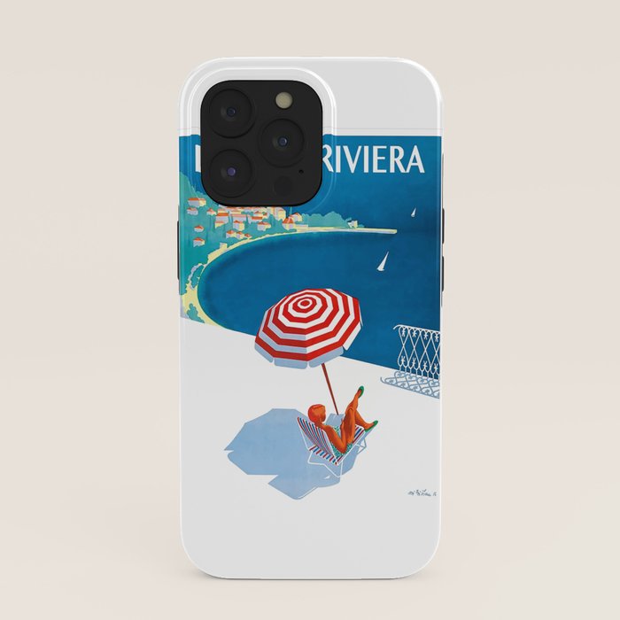 1954 FRENCH RIVIERA Travel Poster iPhone Case