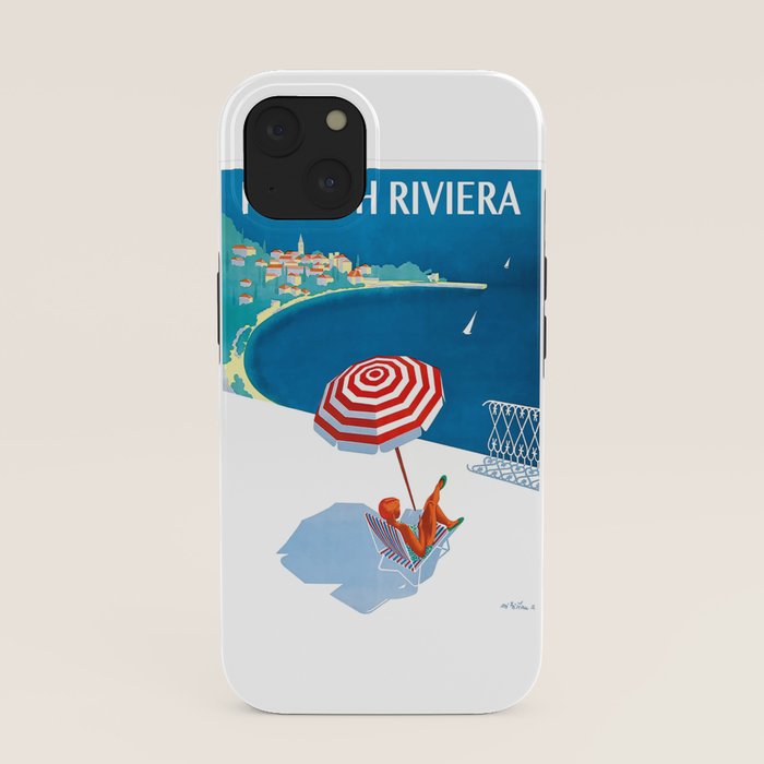 1954 FRENCH RIVIERA Travel Poster iPhone Case