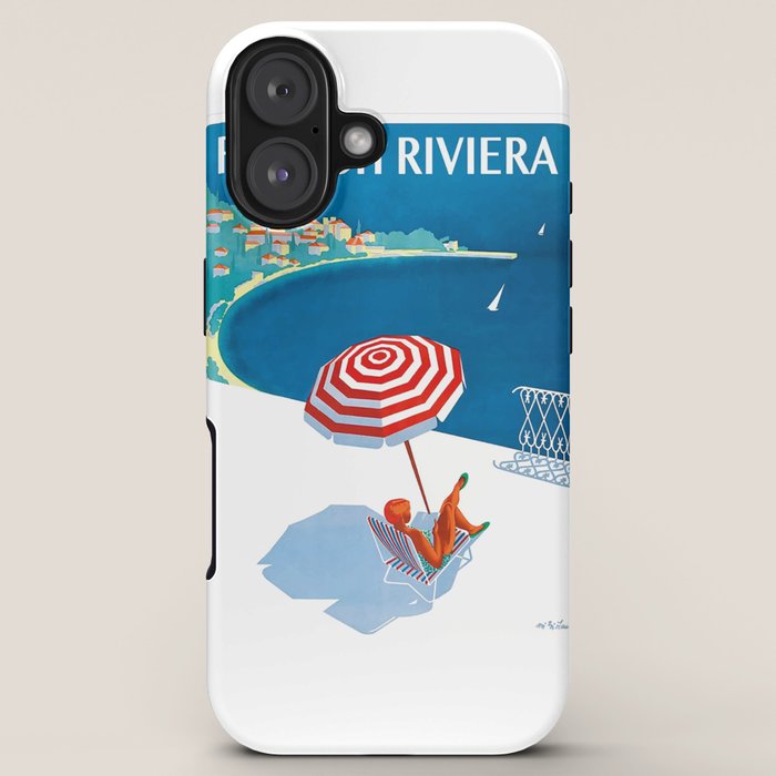 1954 FRENCH RIVIERA Travel Poster iPhone Case