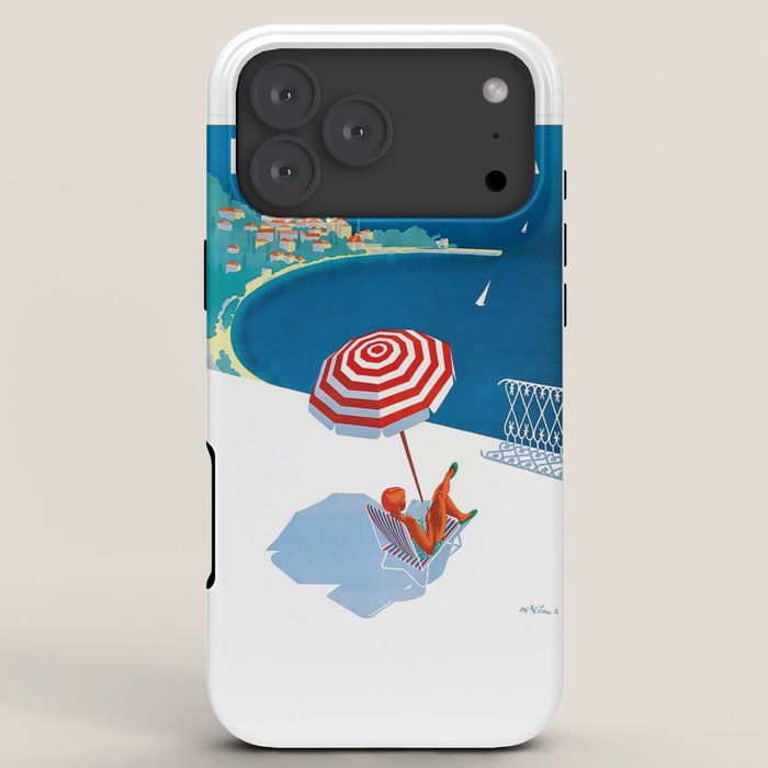 1954 FRENCH RIVIERA Travel Poster iPhone Case