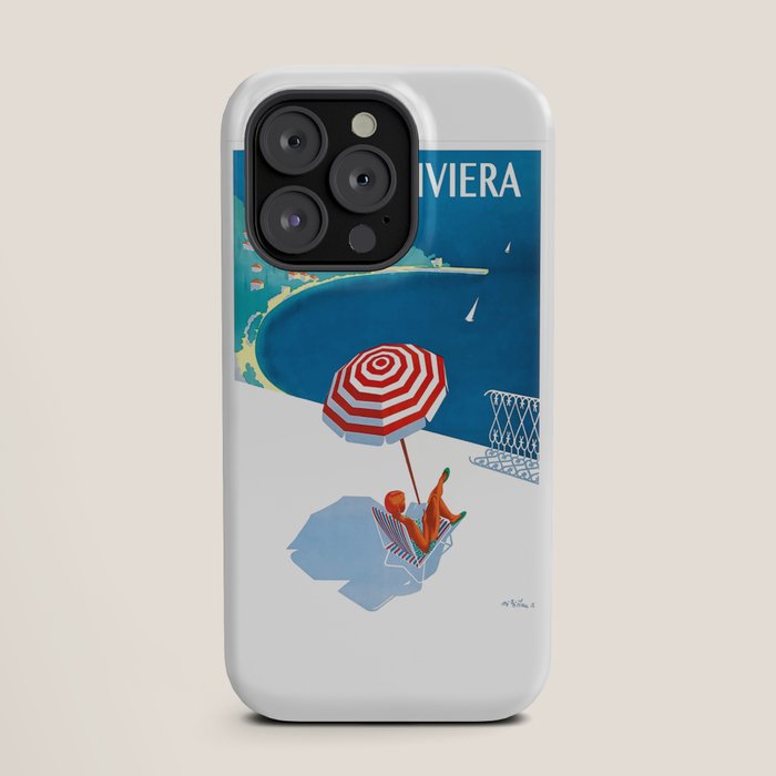 1954 FRENCH RIVIERA Travel Poster iPhone Case