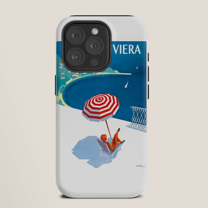 1954 FRENCH RIVIERA Travel Poster iPhone Case