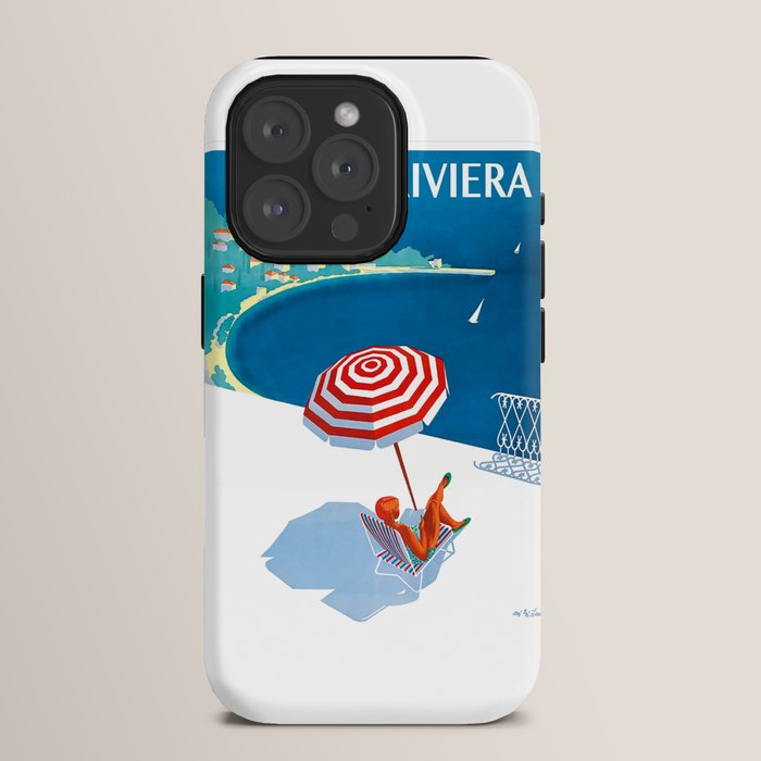 1954 FRENCH RIVIERA Travel Poster iPhone Case