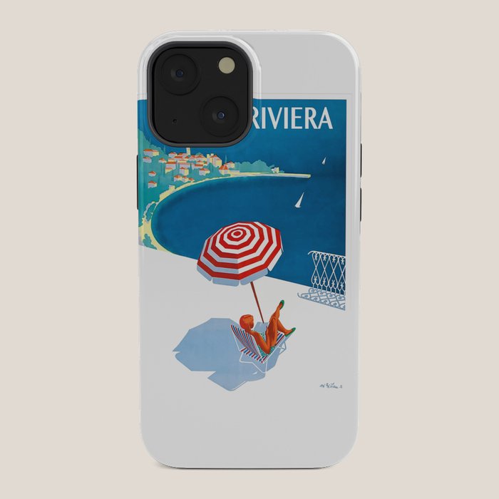 1954 FRENCH RIVIERA Travel Poster iPhone Case