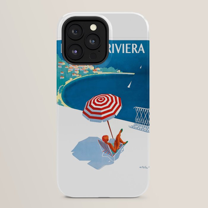 1954 FRENCH RIVIERA Travel Poster iPhone Case