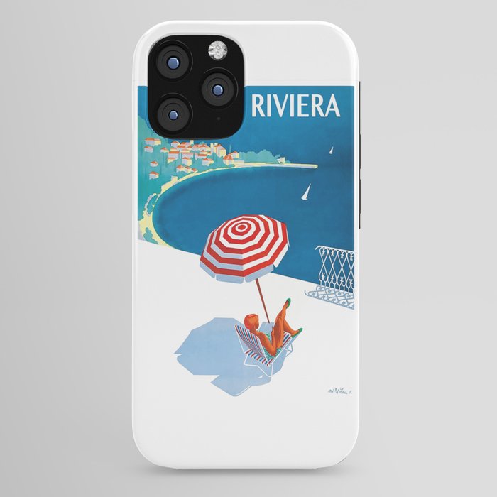 1954 FRENCH RIVIERA Travel Poster iPhone Case