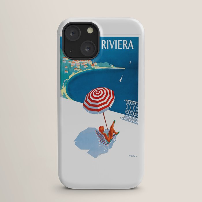 1954 FRENCH RIVIERA Travel Poster iPhone Case