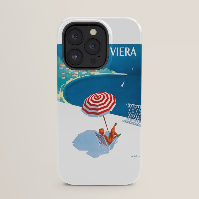 1954 FRENCH RIVIERA Travel Poster iPhone Case
