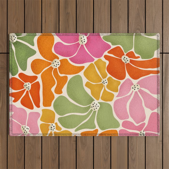 70's Florals Outdoor Rug