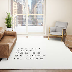 1 Corinthians 16:14 Let All That You Do Be Done In Love Bible Verse Wall Art Scripture Christian Rug