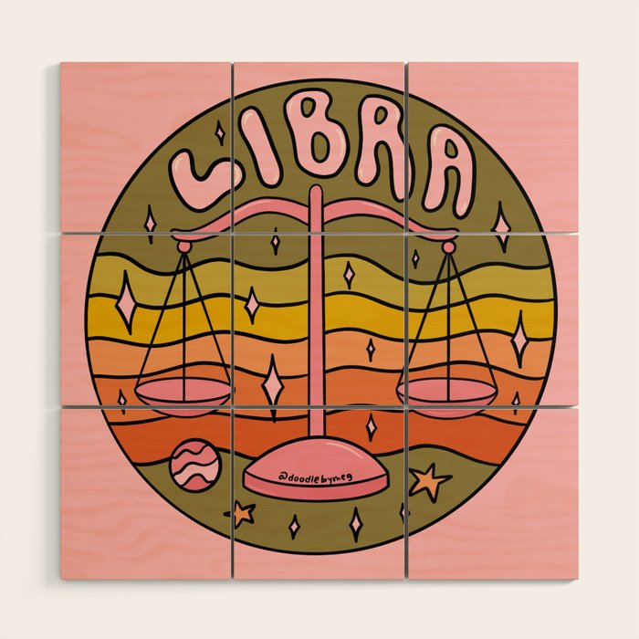 2020 Libra Wood Wall Art