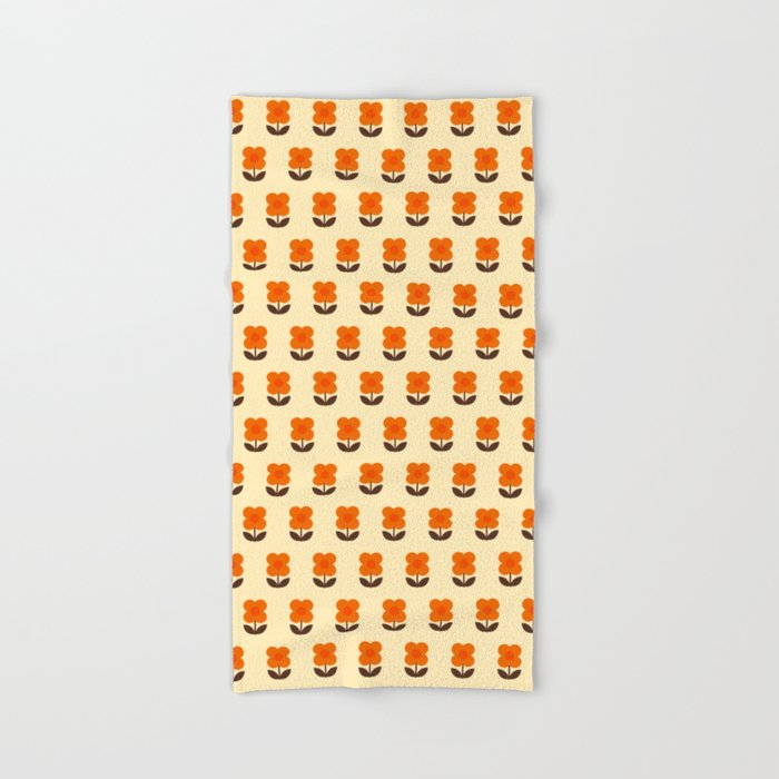 70s Flower Pattern #2 Bath Towel