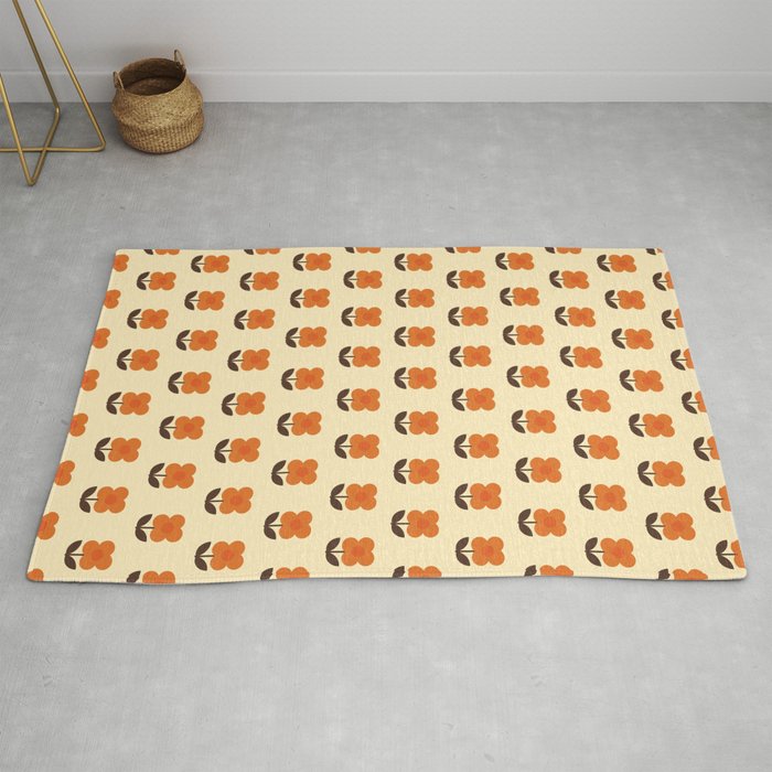 70s Flower Pattern #2 Rug
