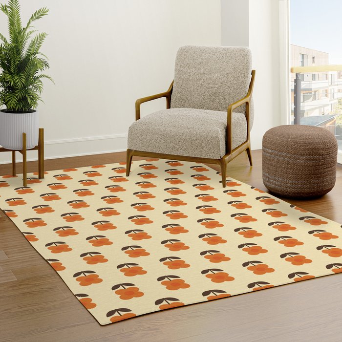 70s Flower Pattern #2 Rug