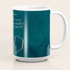 "In Between The Questions And The Answers, There Is Grace." Coffee Mug