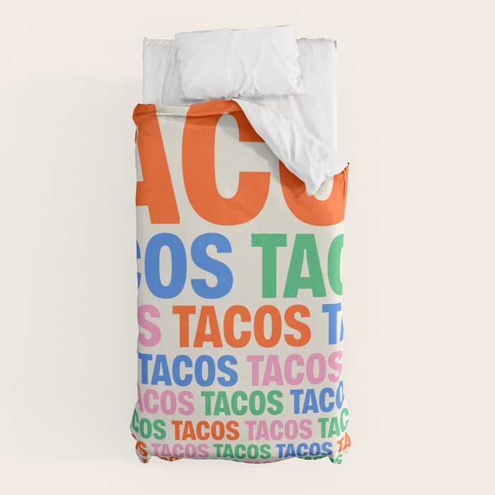 253 Tacos Duvet Cover