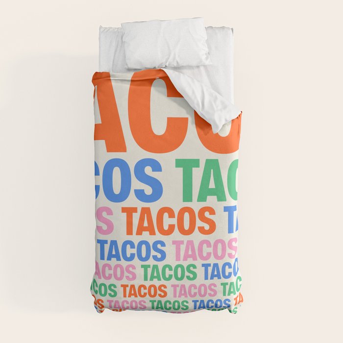 253 Tacos Duvet Cover