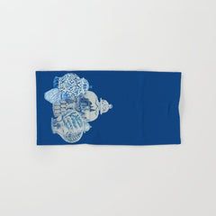 4 Four 4 Blue and White Ginger Jars  Bath Towel