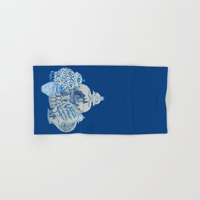 4 Four 4 Blue and White Ginger Jars  Bath Towel