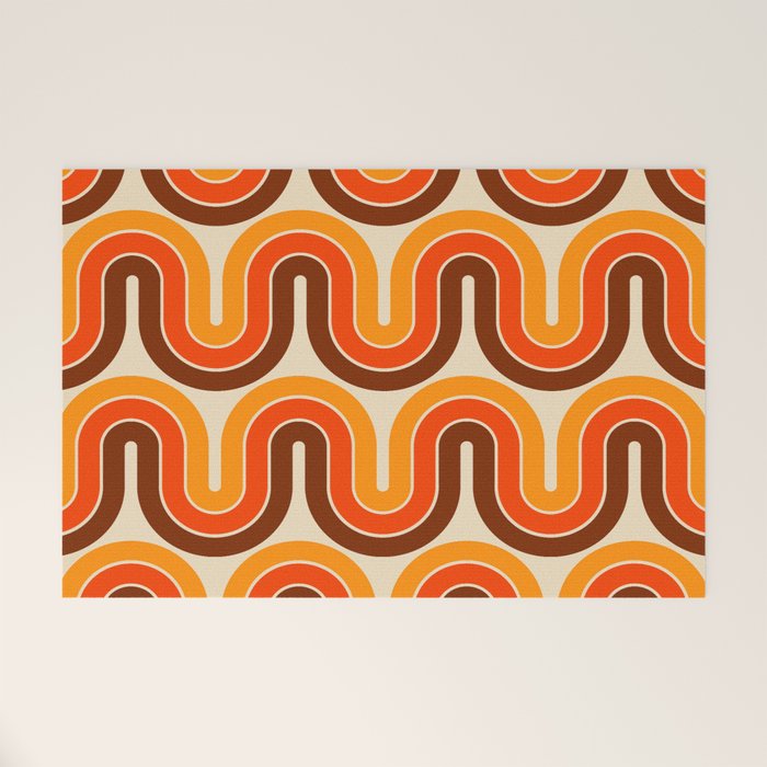 70s Retro Vintage Style 821 Autumn Welcome Mat