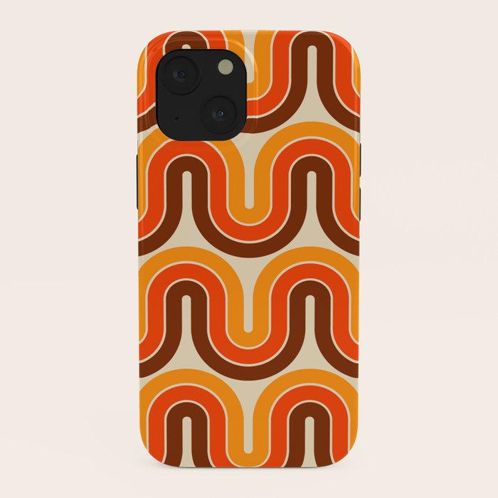 70s Retro Vintage Style 821 Autumn iPhone Case