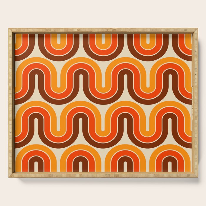 70s Retro Vintage Style 821 Autumn Serving Tray