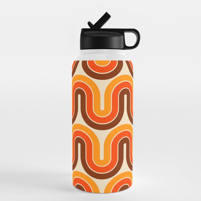 70s Retro Vintage Style 821 Autumn Water Bottle