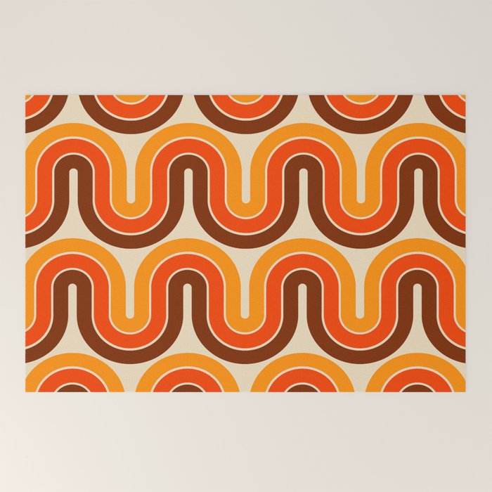 70s Retro Vintage Style 821 Autumn Welcome Mat
