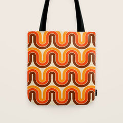 70s Retro Vintage Style 821 Autumn Tote Bag