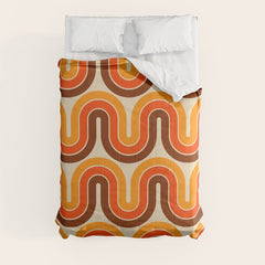 70s Retro Vintage Style 821 Autumn Comforter