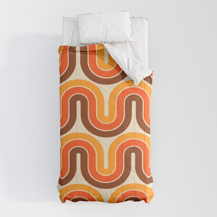 70s Retro Vintage Style 821 Autumn Comforter