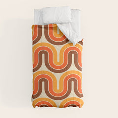 70s Retro Vintage Style 821 Autumn Comforter
