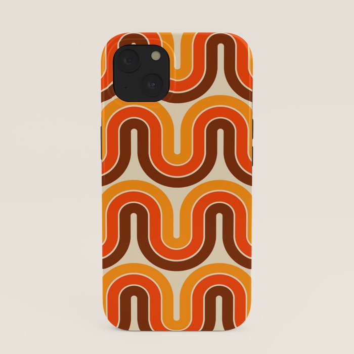 70s Retro Vintage Style 821 Autumn iPhone Case
