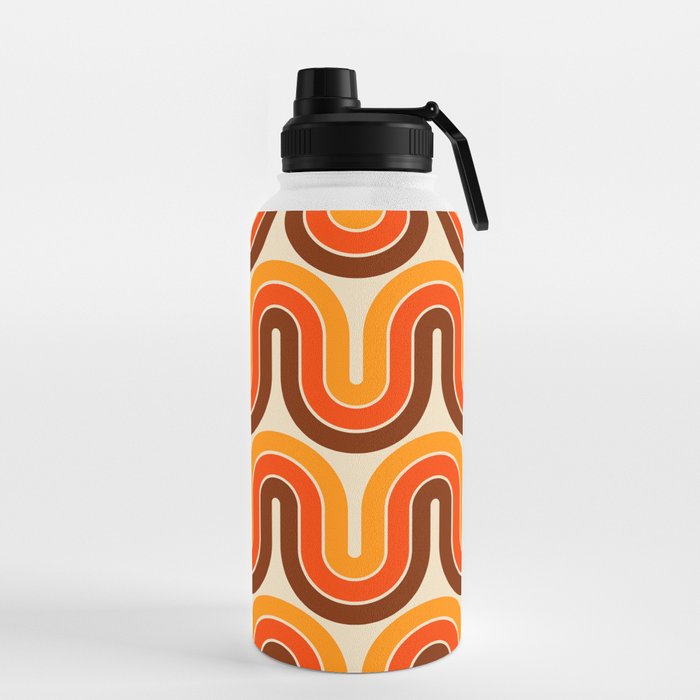 70s Retro Vintage Style 821 Autumn Water Bottle